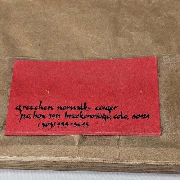 Vintage S. Gretchen Norwalk Art Print Fox In Matted & Framed Hand Signed - Picture 9 of 9